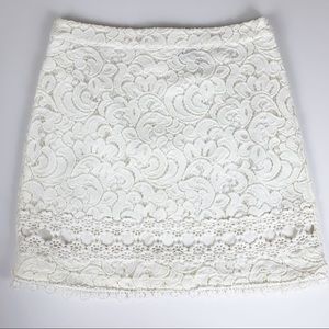 2/$15 TOPSHOP Cream Lace Mini Skirt 4